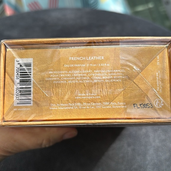 New in box MEMO FRENCH LEATHER Eau de perfume 2.5 oz made in France - Picture 3 of 4